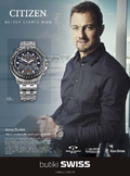 Jerzy Dudek reklamuje zegarki Citizen