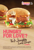 Dunkin' Donuts: Naughty Lucy Burger