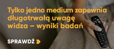 Tylko jedno medium zapewnia długotrwałą uwagę widza – wyniki badań