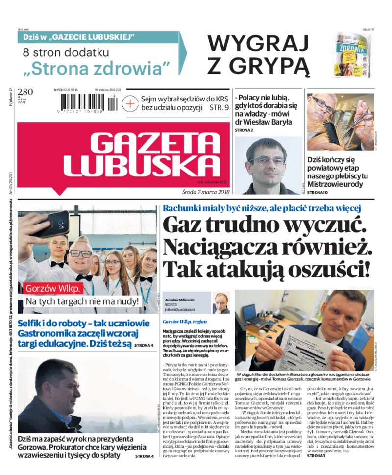 Gazeta Lubuska 2018 03 07 Pierwsze strony (jedynki Są sposoby na pijaków | Gazeta Lubuska