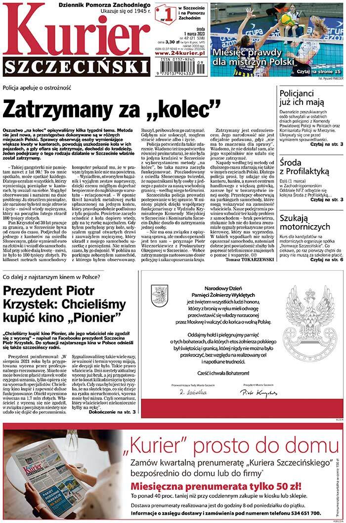 Kurier Szczeciński -                     2023-03-01                