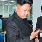 Kim Dzong Un z telefonem AS1201 Arirang