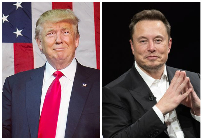 Donald Trump i Elon Musk, kolaż, Shutterstock.com