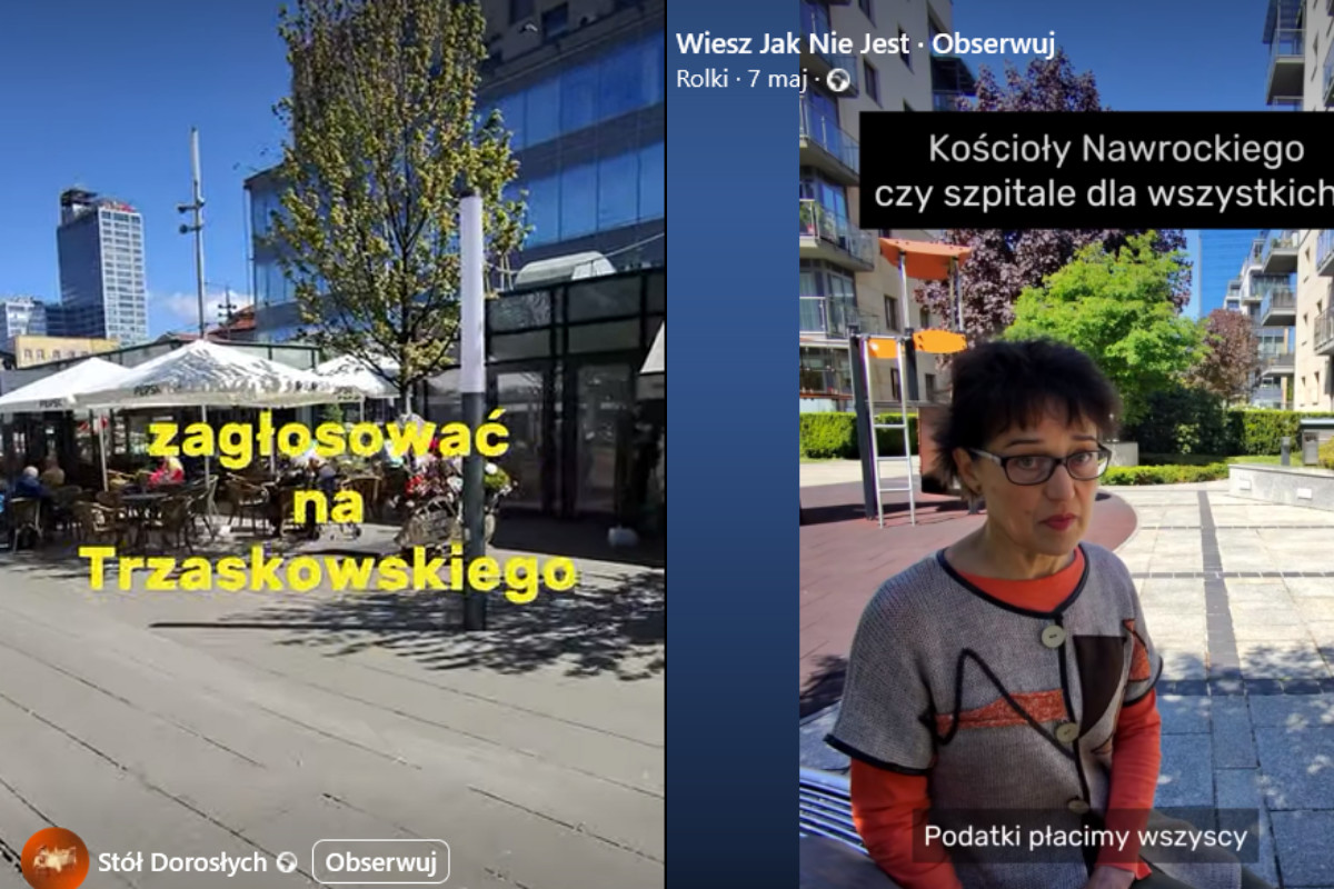 Przykładowe reklamy polityczne, kolaż WM