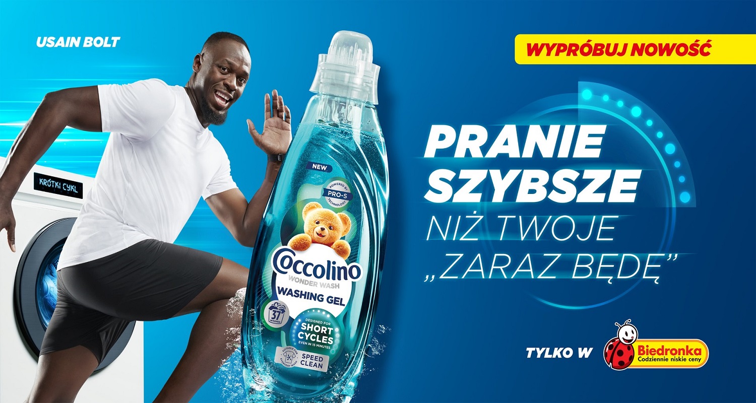 Usain Bolt w nowej reklamie Coccolino