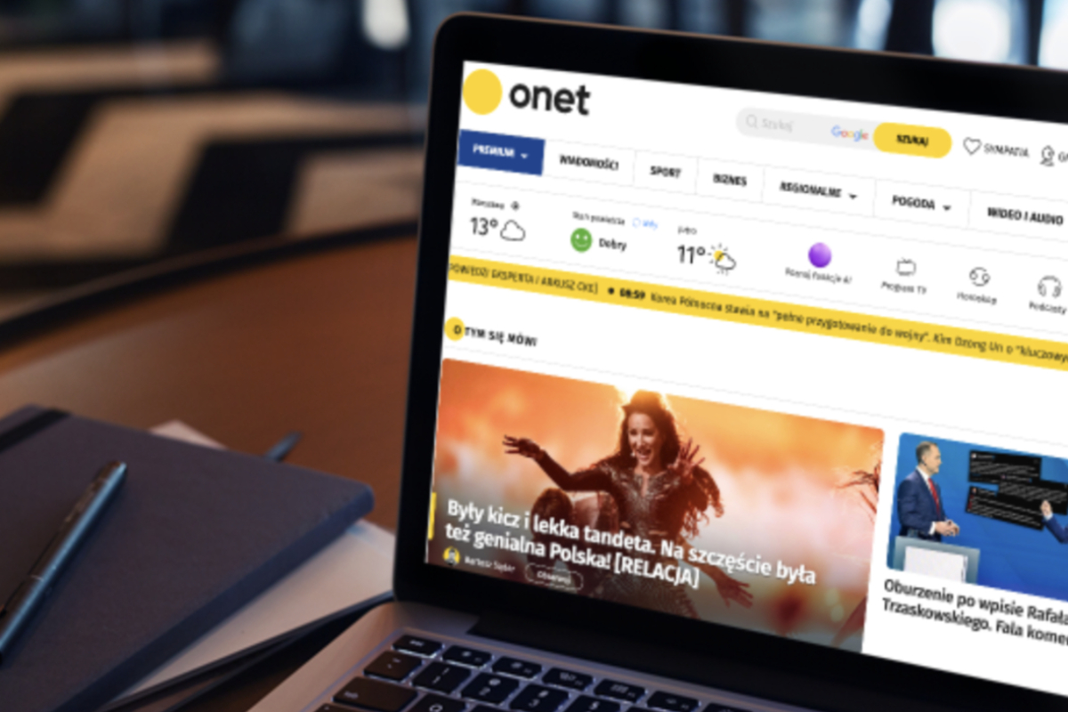 Onet z najpopularniejszą stroną główną