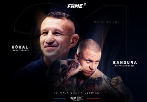 Plakat zapowiadający walkę Tomasz Adamek - Patryk „Bandura” Bandurski na gali FAME 21