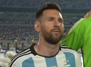Leo Messi w reprezentacji Argentyny, fot. screen z youtube / TNT Sports