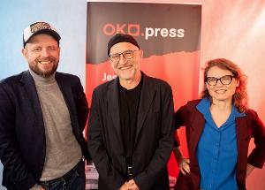 Michał Danielewski, Piotr Pacewicz i Magdalena Chrzczonowicz, fot. Mikołaj Maluchnik / OKO.press