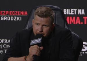 Filip Chajzer na konferencji zapowiadającej galę Fame MMA