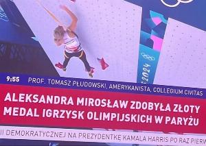 Pasek w TVP Info o rzekomym medalu Aleksandry Mirosław, fot. x.com/WasikMaciej