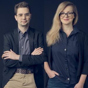 Od lewej: Rafał Blank, Emilia Maj