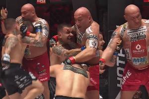 Walka Marcina Najmana w FAME MMA, kolaż: YouTube/Betclic Polska