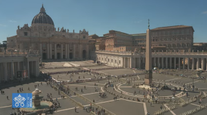 kadr z YouTube Vatican Media Live 