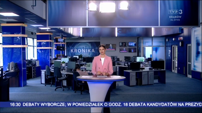 Kadr z programu TVP 3 Kraków 