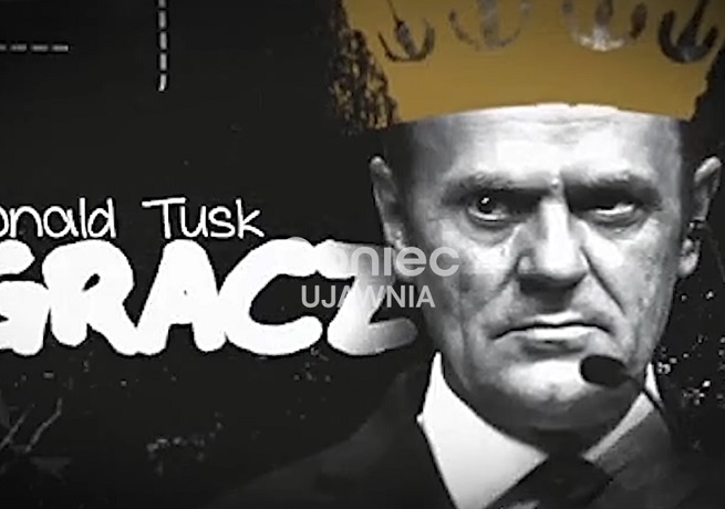Kadr z niewyemitowanego filmu TVP o Donaldzie Tusku