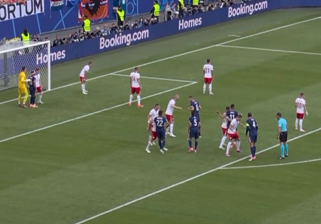 Kadr z meczu Polska - Holandia na Euro 2024, fot. screen z TVP Sport