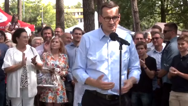  Piknik Rodzinny 800 plus z udziałem Mateusza Morawieckiego/YouTube, Onet