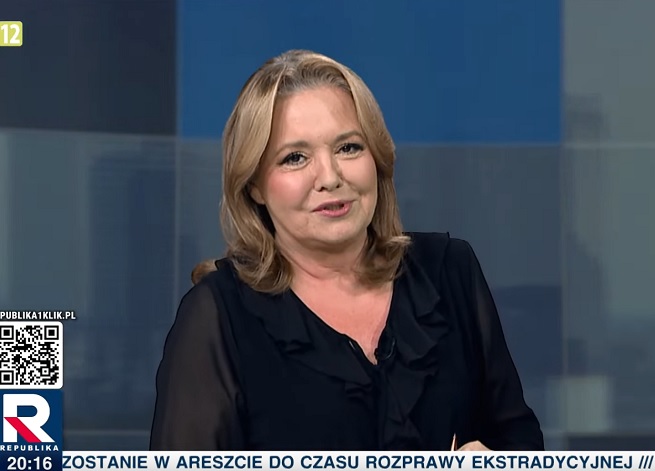 Danuta Holecka w „Dzisiaj: Gość”, fot. screen z TV Republika