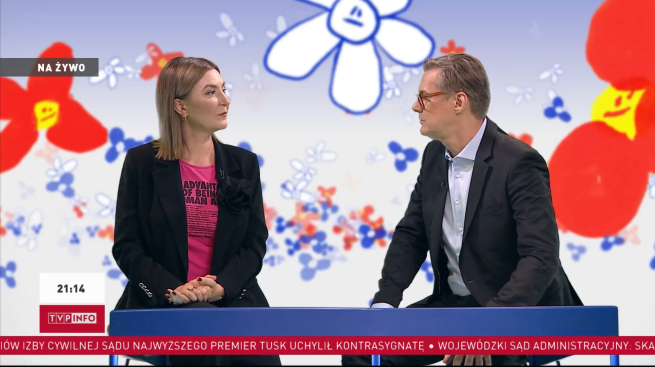 Wystartował nowy program TVP Info. Jak wypadli Kasia i Markowski? fot. TVP