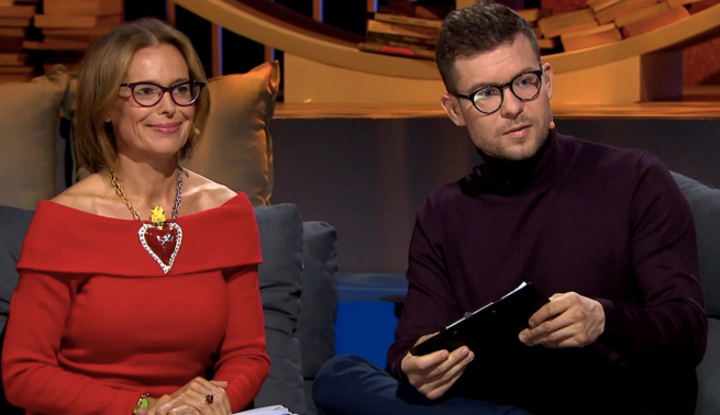 Agata Passent i Maciej Makselon, fot. TVP