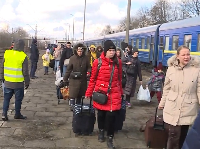 Uchodźcy z Ukrainy, fot. screen z youtube / polsatnews.pl