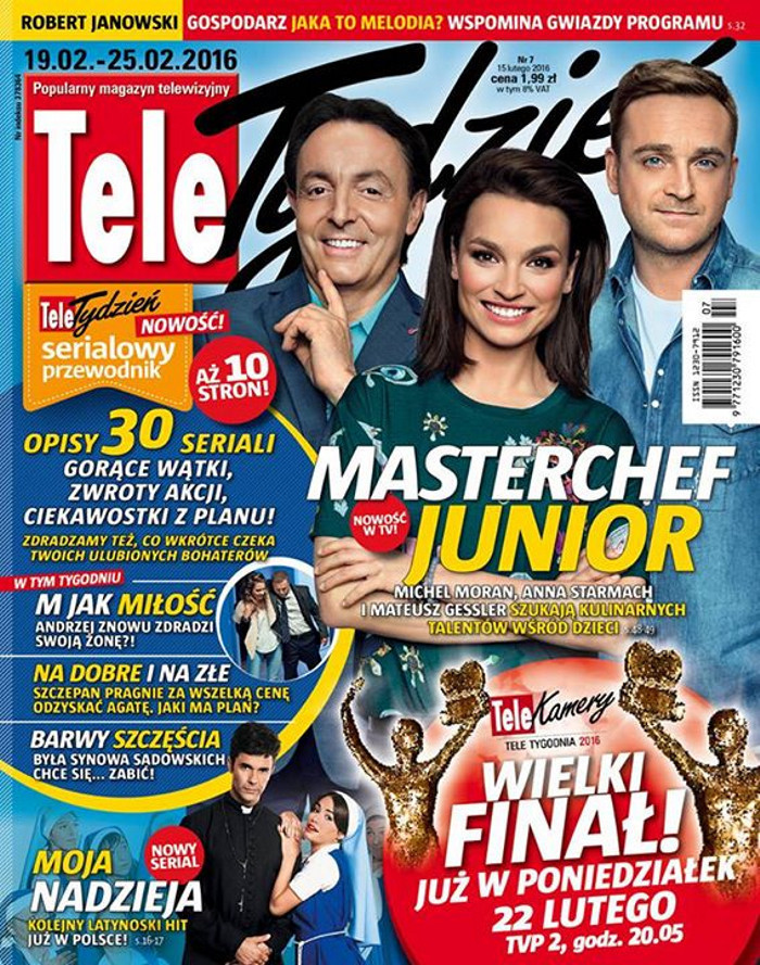 Tele Tydzień 7/2016 Pierwsze strony (jedynki), okładki gazet i