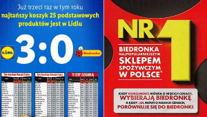 Reklamy Biedronki i Lidla, fot. materiały prasowe 