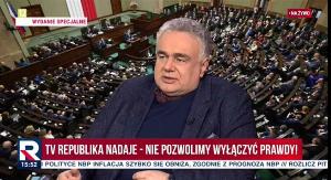 Skrin z TV Republika, fot. Wirtualnemedia.pl