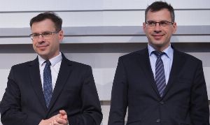Michał i Jacek Karnowscy, fot. PAP/Marcin Obara
