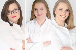 Od lewej: Ewa Sętowska, Katarzyna Zegarowska-Strzelczyk i Karolina Parol