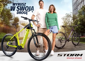 Robert i Anna Lewandowscy w reklamie rowerów Storm
