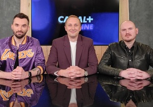 Filip Kapica, Mateusz Rokuszewski i Konrad Mazur, fot. materiały prasowe Canal+ Sport