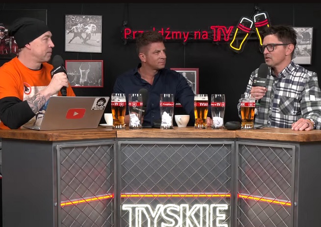 Michał Pol, Mateusz Borek i Tomasz Smokowski, fot. Kanał Sportowy