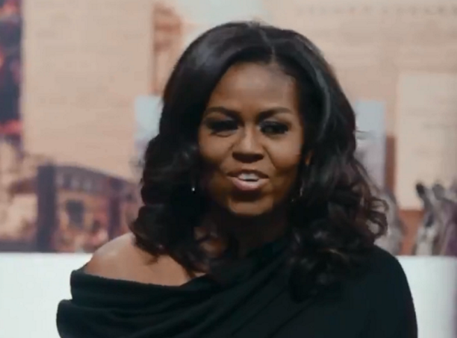 Michelle Obama, kadr z filmu „Becoming. Moja historia”