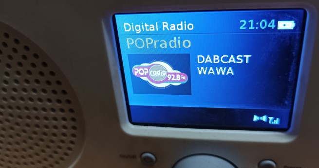Pop Radio w ramach multipleksu DABCAST w Warszawie