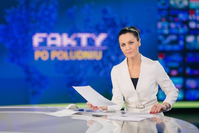Diana Rudnik w studiu TVN24