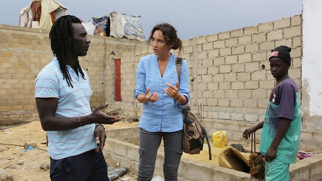 Dominika Kulczyk w „Begging for Change”; fot. CNN International