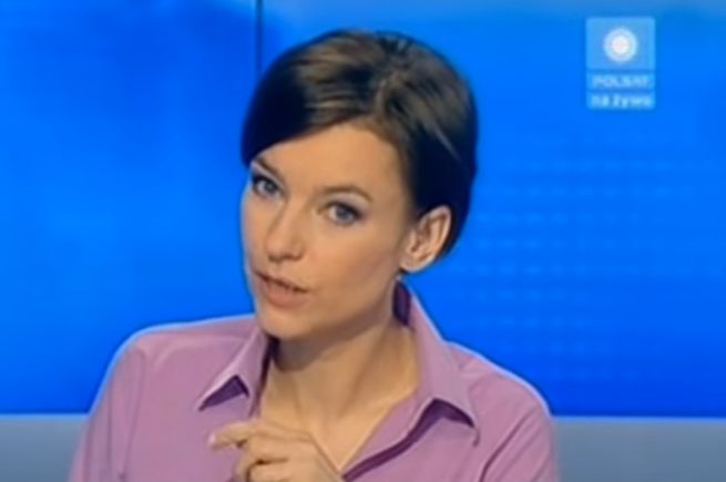 Dorota Rojek-Koryzna w studiu Polsat News, fot. YouTube