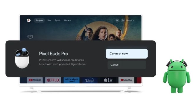 Android TV Google TV features Chromecast, LG and Samsung quick sharing and quick pairing