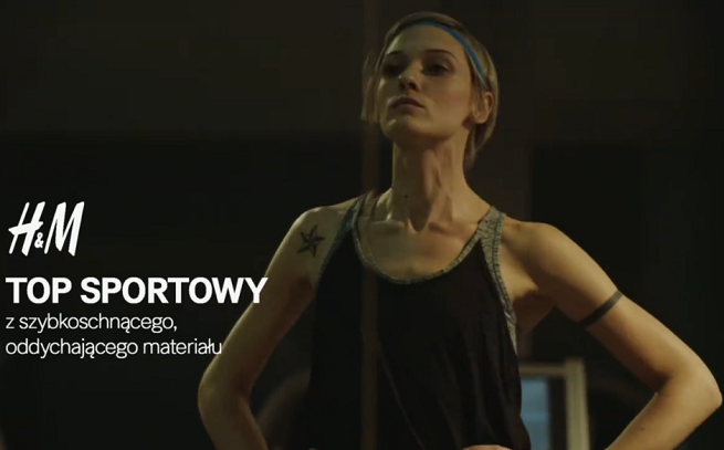Magda Samborska (autorka Rebel Look) w kampanii H&M Sport