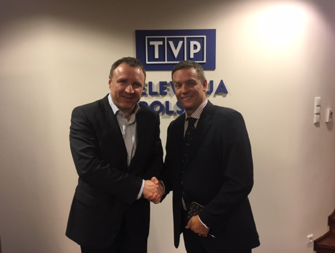 Jacek Kurski i Roberto Pedretti, fot. TVP