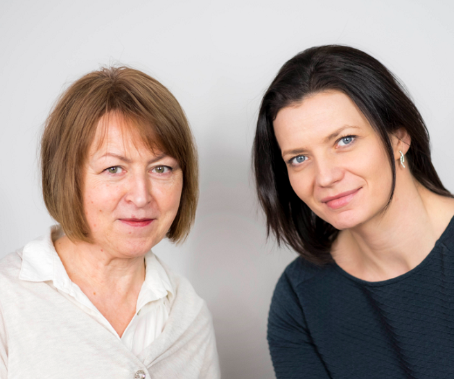 Od lewej: Joanna Burbridge i Monika Dąbrowska