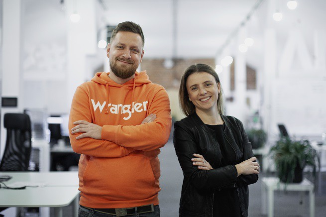 Karolina Janik, CEO Personal PR i Krzysztof Chmielewski, head of design agencji