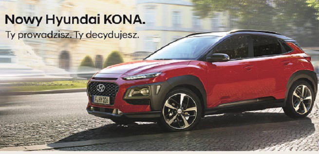 Hyundai Kona specyfikacja opinie reklama "Ty prowadzisz