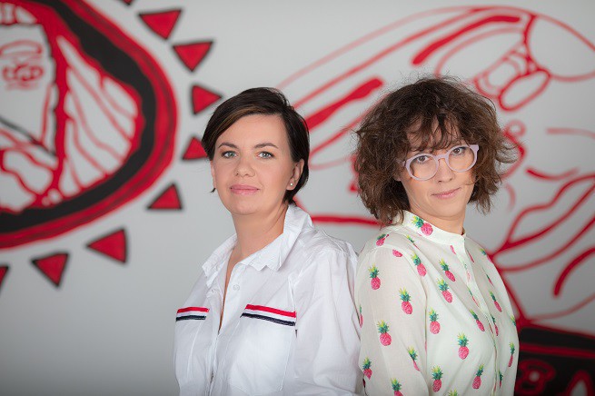 Od lewej Małgorzata Szymańczak i Magdalena Samek
