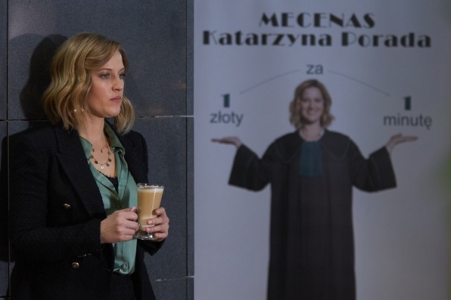 Aleksandra Domańska w serialu „Mecenas Porada”; fot. Polsat