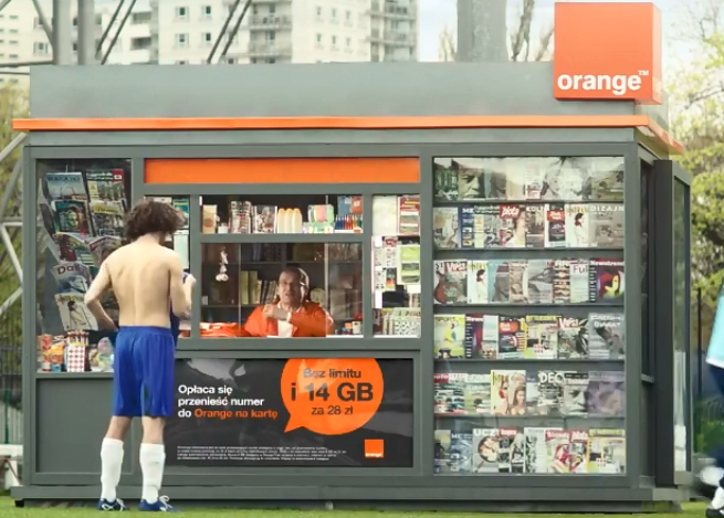 Robert Górski w reklamie Orange na Kartę