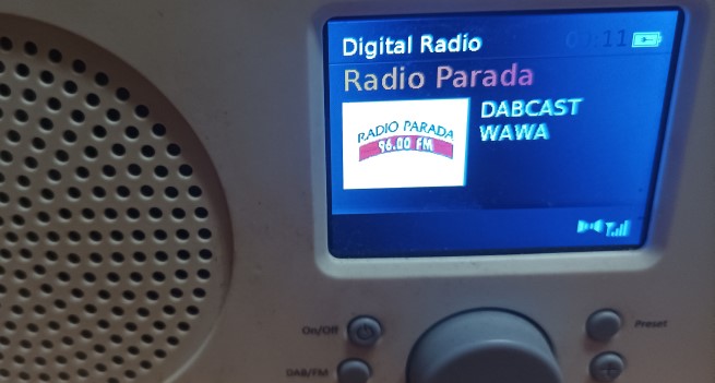 W skład multipleksu eksperymentalnego DABCAST w Warszawie wchodzi m.in. Radio Parada z Łodzi