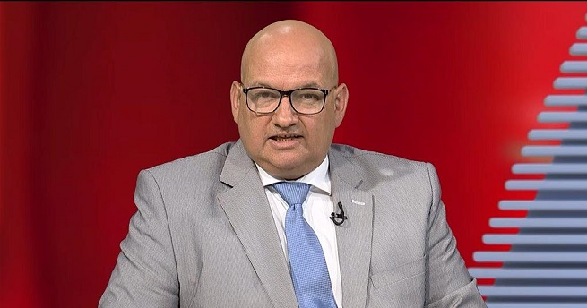 Aleksander Wierzejski w „Referendum”; fot. Telewizja Republika